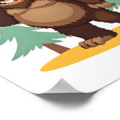 Bigfoot Kerstboom Kerstman Hoed (4) Poster (Hoek)