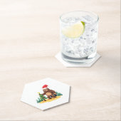 Bigfoot Kerstboom Kerstmuts (3) Kartonnen Onderzetters (Insitu)