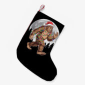 Bigfoot kerstboom lampjes paasquatch kleine kerstsok (Voorkant (Hangend))