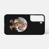 Bigfoot kerstboom lampjes paasquatch samsung galaxy hoesje (Achterkant horizontaal)