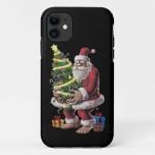 Bigfoot kerstboom lampjes Xmas sasquatch Lover Case-Mate iPhone Case (Achterkant)