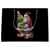 Bigfoot kerstboom lampjes Xmas sasquatch Lover Groot Cadeauzakje (Voorkant)
