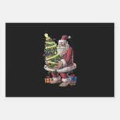 Bigfoot kerstboom lampjes Xmas sasquatch Lover Inpakpapier Vel (Voorkant)