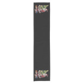 Bigfoot kerstboom lampjes Xmas sasquatch Lover Korte Tafelloper (Voorkant)