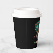 Bigfoot kerstboom lampjes Xmas sasquatch Lover Papieren Bekers (Rechts)