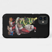 Bigfoot Kerstboom Lichtjes Kerst Sasquatch Liefheb Case-Mate iPhone Case (Achterkant (horizontaal))