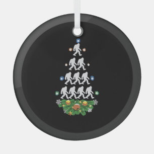 Bigfoot kerstboom Sasquatch Santa Lovely Glas Ornament