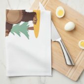 Bigfoot Kerstboom Sinterklaas Hoed (4) Theedoek (Quarter Fold)