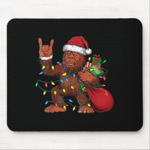 Bigfoot kerstboom verlicht Funny Xmas Sas Muismat