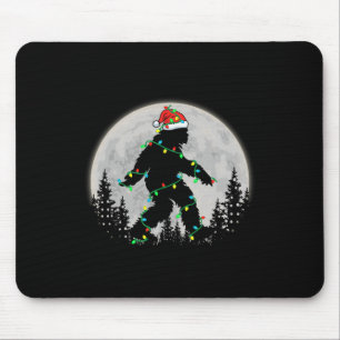 Bigfoot kerstboom verlicht Funny Xmas Sas Muismat