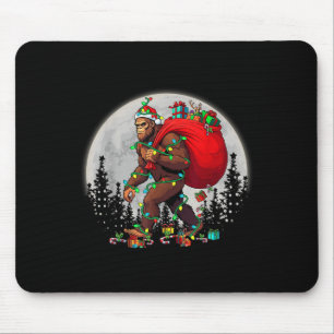 Bigfoot kerstboom verlicht Funny Xmas Sas Muismat