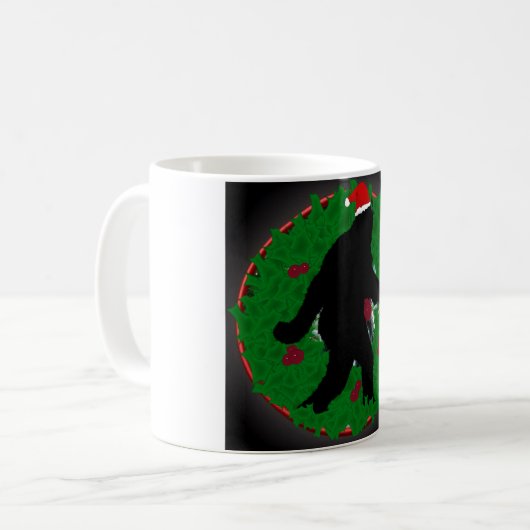 Bigfoot Kerstkoffie mok (Voorkant links)