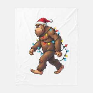 Bigfoot Kerstman Kerstboom Lichtjes Kerstmis Jonge Fleece Deken