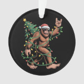 Bigfoot Kerstman Kerstboom Sasquatch Sinterklaas Ornament (voorkant)