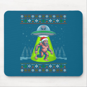 Bigfoot Kerstman Ufo Sasquatch Grappige Lelijke Ke Muismat