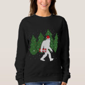 Bigfoot Kerstmis Funny Sasquatch Trui (Voorkant)