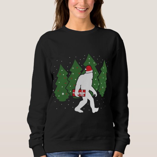 Bigfoot Kerstmis Funny Sasquatch Trui (Voorkant)