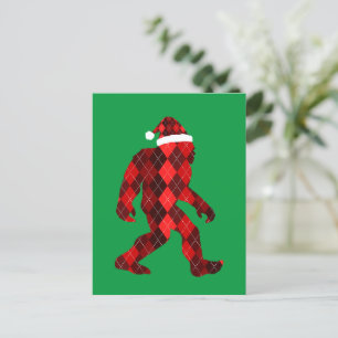 Bigfoot Kerstmis - Grappige Kerstmis Briefkaart