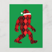 Bigfoot Kerstmis - Grappige Kerstmis Briefkaart (Voorkant)