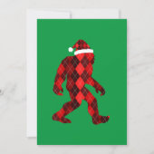 Bigfoot Kerstmis - Grappige Kerstmis Kaart (Voorkant)