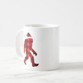 Bigfoot Kerstmis - Grappige Kerstmis Koffiemok (Voorkant links)