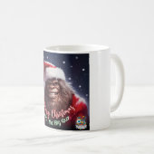 Bigfoot Kerstmis Koffiemok (Voorkant rechts)