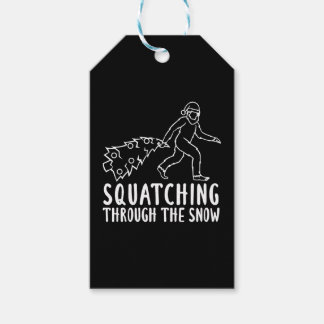 Bigfoot Kerstmis - Sasquatch Ugly Kerstmis Cadeaulabel