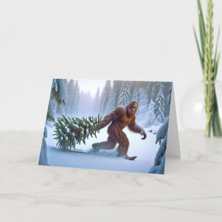 BIGFOOT KERSTMIS - VERSIERDE BOOM FEESTDAGEN KAART