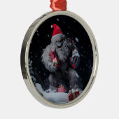Bigfoot Kerstornament Metalen Ornament (Rechts)