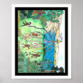 Bigfoot kinderen dansen rond een maypole poster (Voorkant)