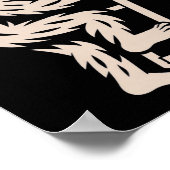 Bigfoot Klimmende Ladder Grappige Cryptid Sasquatc Poster (Hoek)