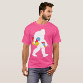 Bigfoot Knitting Sewing Needleworker Sasquatch Kni T-shirt (Voorkant volledig)