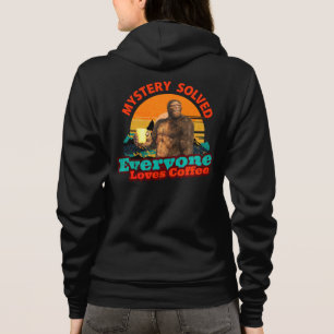 Bigfoot Koffie Mysterie Opgelost Humor Hoodie