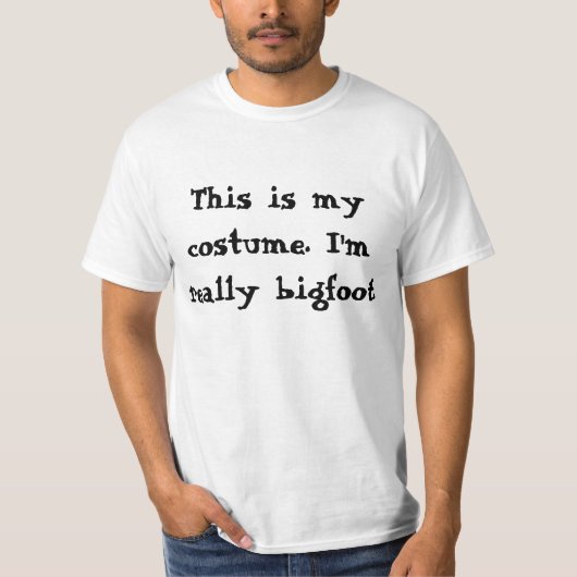 Bigfoot Kostuum T-shirt (Voorkant)