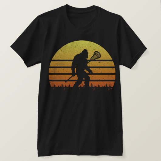 Bigfoot Lacrosse Retro Unisex T-shirt (Design voorkant)