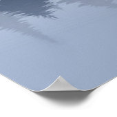 Bigfoot Lake Canoe Wilderness Pine Forest Poster (Hoek)