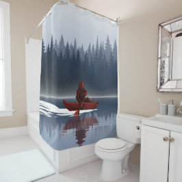 Bigfoot Lake Kano Wildernis Grove Dennekamp   Douchegordijn