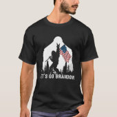 Bigfoot Laten we gaan Brandon US Flag T-shirt (Voorkant)
