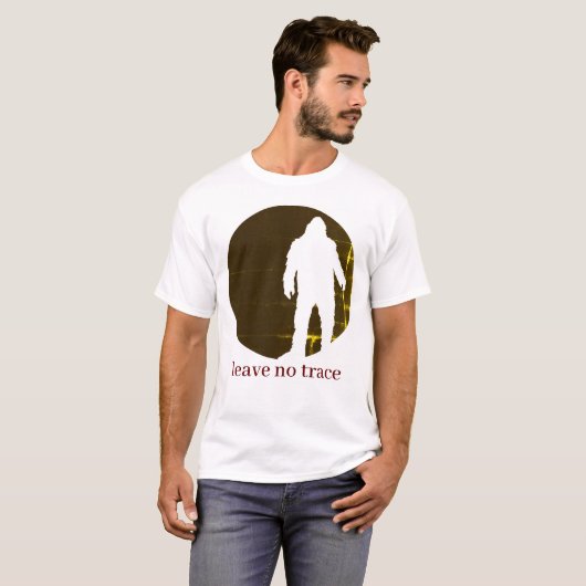 Bigfoot Leave No Trace T-shirt (Voorkant volledig)