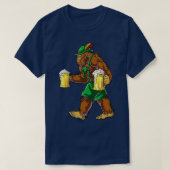 Bigfoot Lederhosen T Shirt Oktoberfest Mannen Pros (Design voorkant)