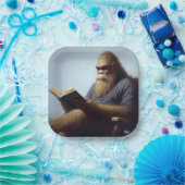 Bigfoot Leest Papieren Bordje (Feest)
