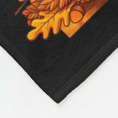 Bigfoot Lgrim Turkey Pumpkin Thanksgiving Day Funn Fleece Deken (Hoek)