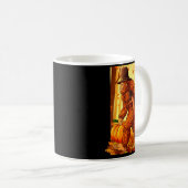 Bigfoot Lgrim Turkey Pumpkin Thanksgiving Day Funn Koffiemok (Voorkant rechts)