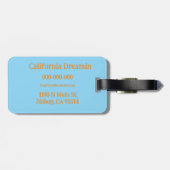 Bigfoot Liefde California Bagage Label Gemonogramm (Achterkant horizontaal)