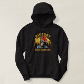 Bigfoot liefhebbers van Funny retro design l Black Hoodie (Design voorkant)