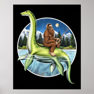 Bigfoot Loch Ness Gevist Poster