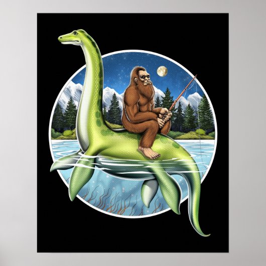 Bigfoot Loch Ness Gevist Poster (Voorkant)