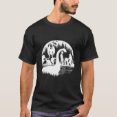 Bigfoot Loch Ness Monster Moth en Aliens Cryptids T-shirt (Voorkant)