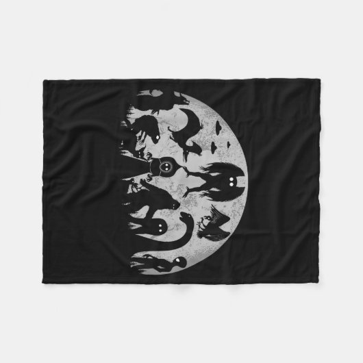 Bigfoot Loch Ness Monster Mothman And Aliens Funny Fleece Deken (Voorkant (Horizontaal))