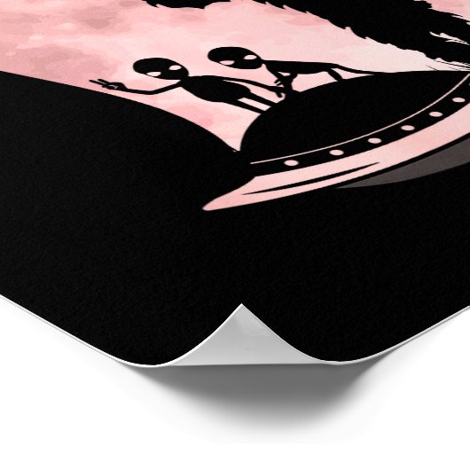 Bigfoot Loch Ness Monster Sasquatch Cat Ufo Funny  Poster (Hoek)